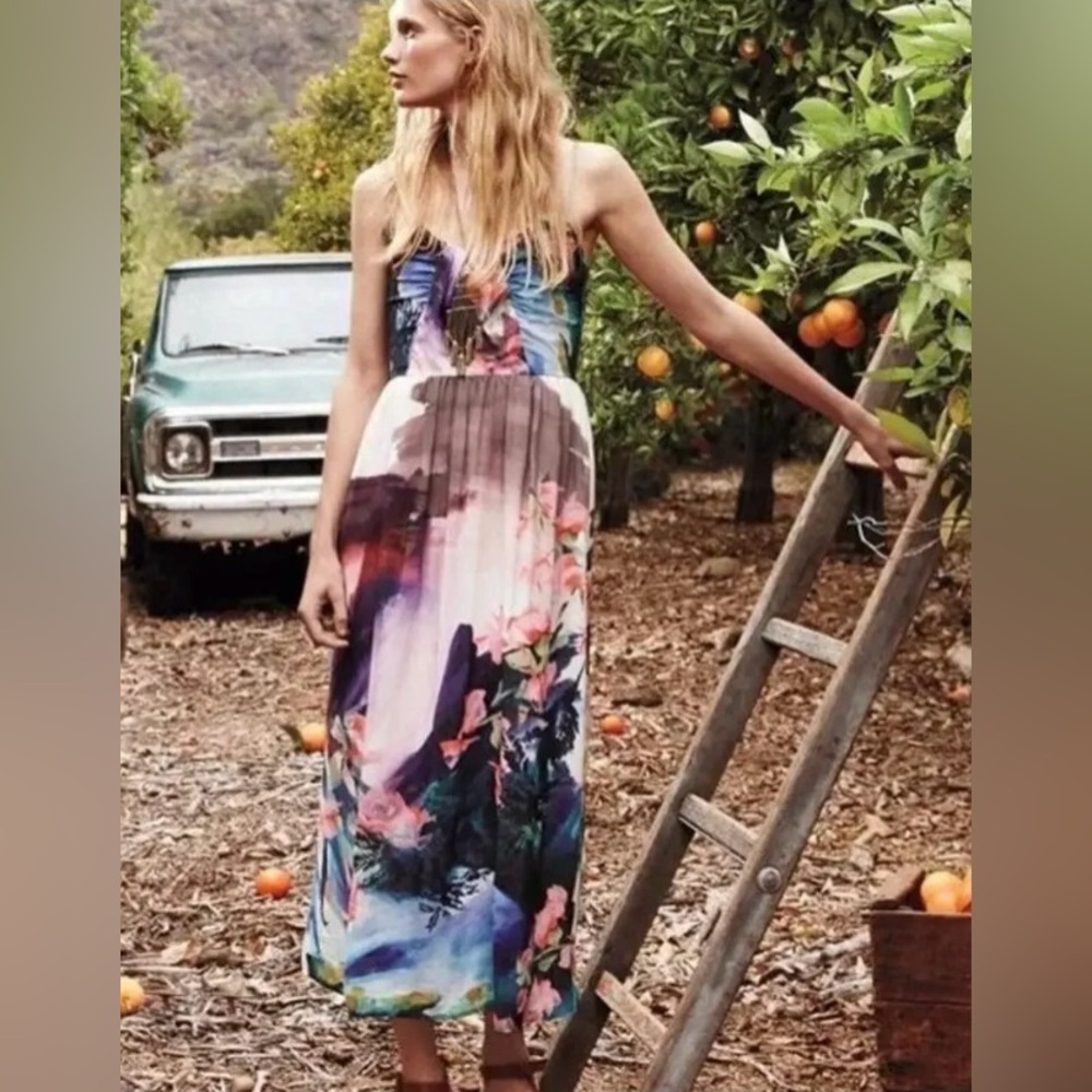 Anthropologie Corey Lynn Calter Watercolor Daybreak Dress